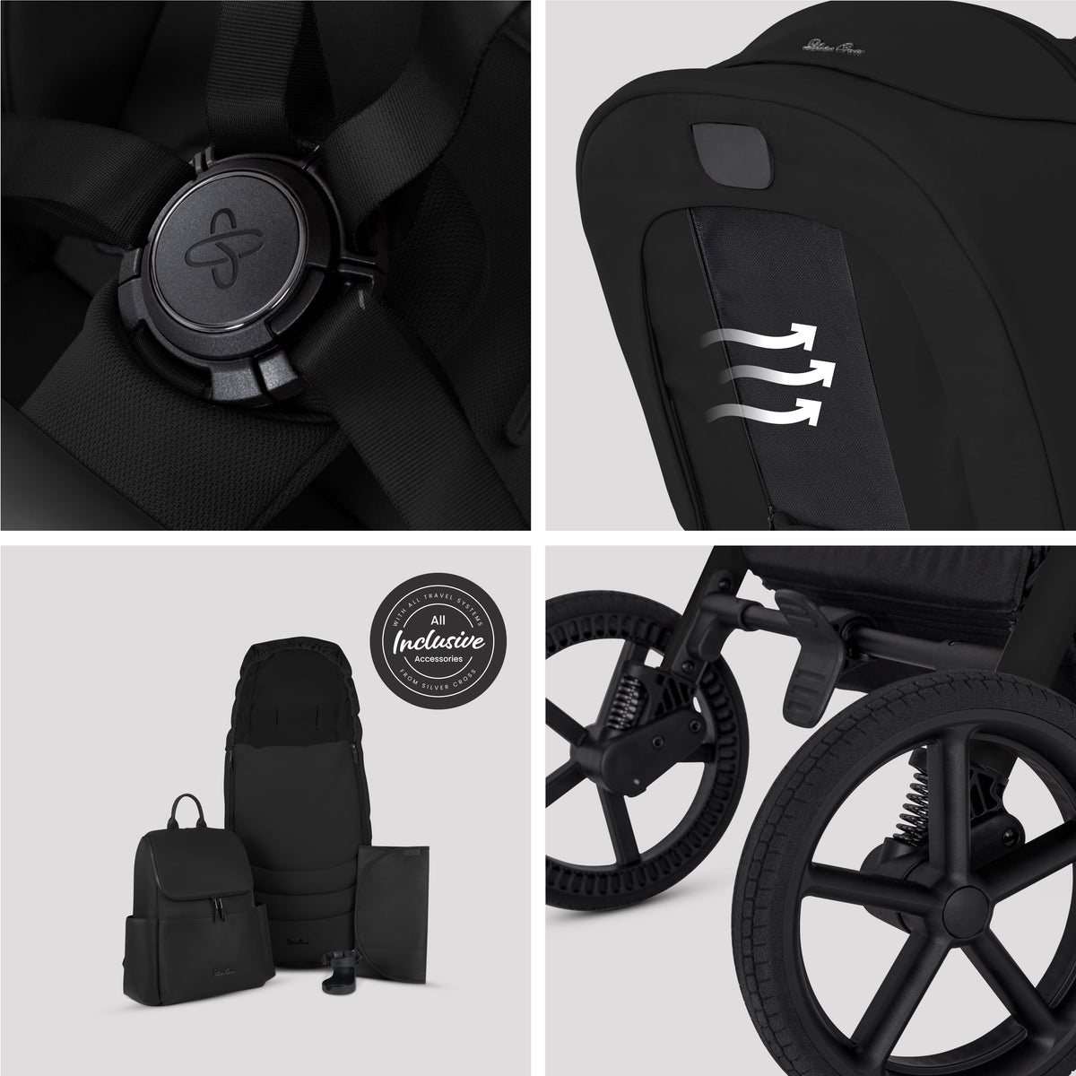 Breez Onyx ferðakerfi 360 bundle 12 hlutir – Silver Cross Iceland
