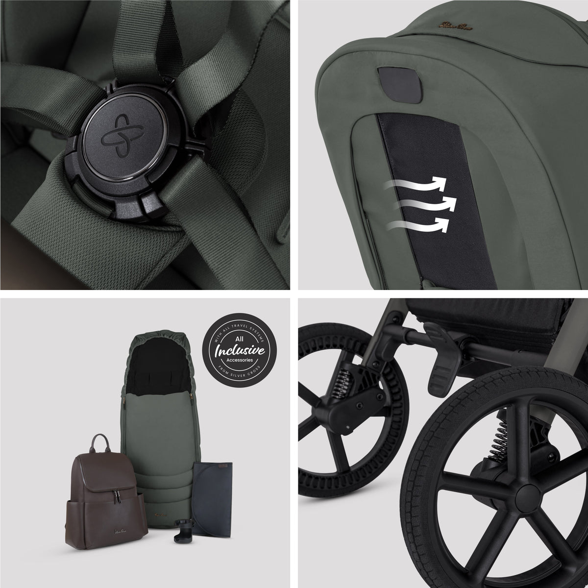 Breez Pewter ferðakerfi 360 bundle 12 hlutir – Silver Cross Iceland
