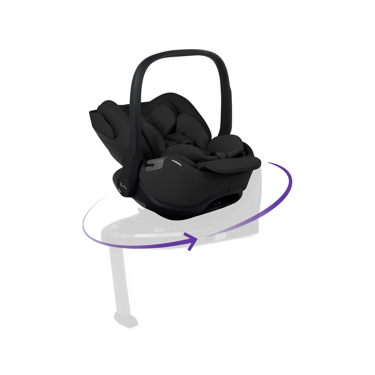 Glide Plus 360 ungbarnabílstóll – Iconic svartur – Silver Cross Iceland
