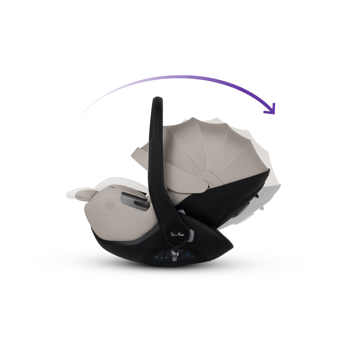 Glide Plus 360 ungbarnabílstóll – Náttúrulegur taupe – Silver Cross Iceland
