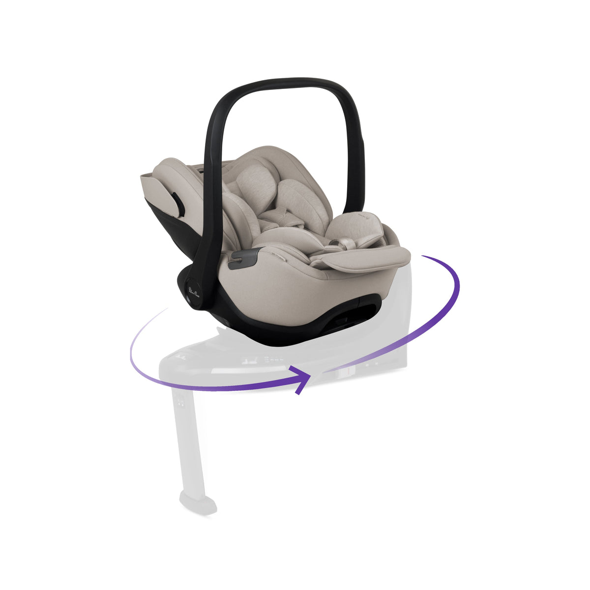 Glide Plus 360 ungbarnabílstóll – Náttúrulegur taupe – Silver Cross Iceland
